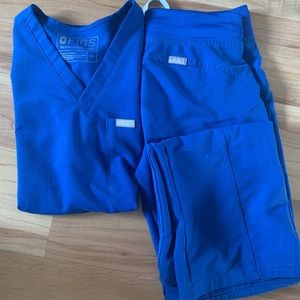 Blue Figs Scrub Set